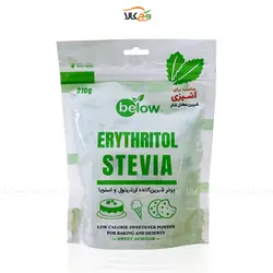 پودر شیرین کننده آشپزی بدون قند رژیمی حاوی اریتریتول و استویا - 210 گرمی - بیلو