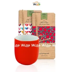 ست ماگ قهوه و 2 شکلات دست ساز وگان - هدیه روز عشق