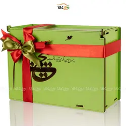 جعبه هدیه چوبی - به سراغ من اگر می آیید پشت هیچستانم - وگان