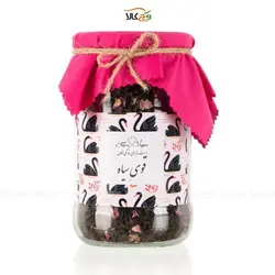 چای سیاه لاهیجان سرگل بهاره اعلا با برگ گل سرخ - 100 گرم - وگان