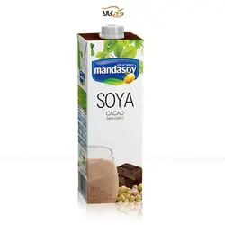 شیر گیاهی مانداسوی - 1 لیتری - کاکائویی