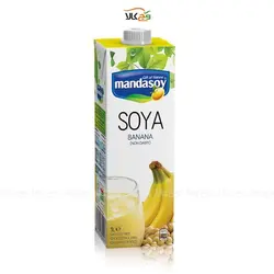 شیر گیاهی مانداسوی - 1 لیتری - موزی
