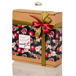 جعبه هدیه مقوایی - شکلات یلدایی 24 عددی - وگان