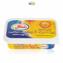 کره کم چرب گیاهی غنی شده ویتامین D مارگارین وگان - 250 گرمی - مهگل