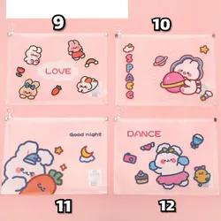 پوشه A4 طلقی طرح خرس و خرگوش