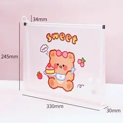 پوشه A4 طلقی طرح خرس و خرگوش