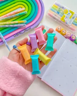 هایلایتر ۶تایی طرح شکلات