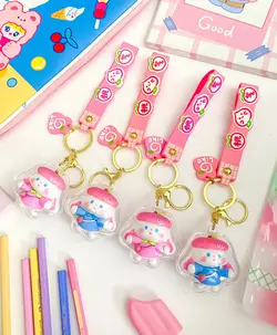 آویز کلید طرح خرگوش حبابدار