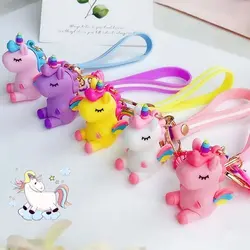 آویز کلید طرح تکشاخ مدل صدفدار