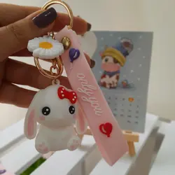 آویز کلید طرح خرگوش سفید