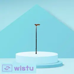 عصا لردی مشکی دسته چوبی مدل TESSY cane T11