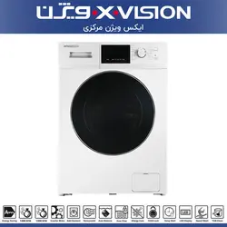 ماشین لباسشویی ایکس ویژن 8 کیلوگرمی مدل TM84-BWBL رنگ سفید