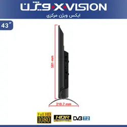 تلویزیون ایکس ویژن 43 اینچی مدل XT755 کیفیت Full HD
