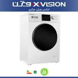 ماشین لباسشویی ایکس ویژن مدل XTW-904WBI ظرفیت 9 کیلوگرم رنگ سفید