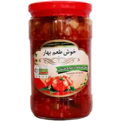 ترشی مخلوط باگوجه فرنگی خوش طعم بهار (680 گرم)