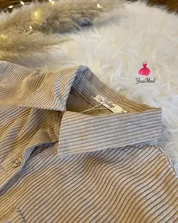 شومیز مخمل کبریتی کد:90505