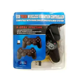 دسته بازی بی سیم WIRELESS2 2.4 دوبل شوک دار ساده