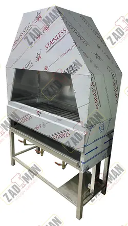 منقل گازی (کباب پز گازی) 120 سانتیمتری مارک زادمن مدل ZBBQ120 - زادمن