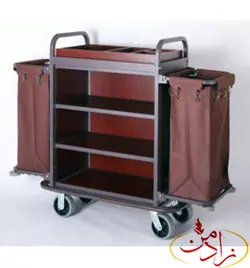 ترولی خانه داری هتلی دو کیسه