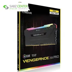 رم دسکتاپ DDR4 دوکاناله 3600مگاهرتز کورسیر VENGEANCE RGB PRO 16GBCorsair VENGEANCE RGB PRO DDR4 3600MHz CL18 Dual Desktop RAM - 16GB