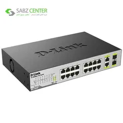 سوییچ 18پورت غیرمدیریتی دسکتاپ دی-لینک مدل DES-1018P D-Link DES-1018P 18-Port Unmanaged Desktop Switch