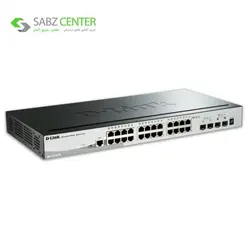 سوییچ 28 پورت و هوشمند دی-لینک مدل DGS-1510-28 D-Link DGS-1510-28 28-Port Gigabit SmartPro Switch