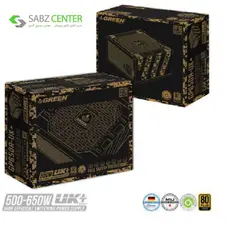 منبع تغذیه گرین GP650A-UK PLUSGreen GGP650A-UK PLUS Computer Power Supply