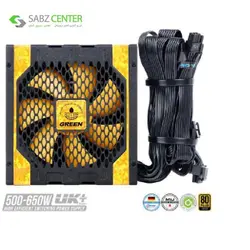 منبع تغذیه گرین GP650A-UK PLUSGreen GGP650A-UK PLUS Computer Power Supply