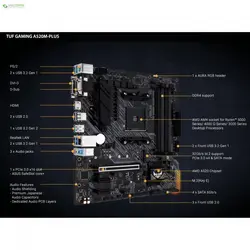 مادربرد ایسوس TUF Gaming A520M-PLUSASUS TUF Gaming A520M-PLUS Motherboard