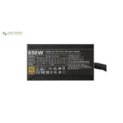 منبع تغذیه کامپیوتر کولر مستر MWE Bronze 650منبع تغذیه کامپیوتر کولر مستر MWE Bronze 650