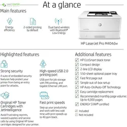 پرینتر لیزری اچ پی LaserJet Pro M404dwHP LaserJet Pro M404dw Laser Printer