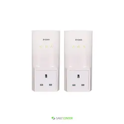 گسترش دهنده اینترنت آداپتوری پاورلاین دی-لینک مدلDHP-P307AV D-Link DHP-P307AV PowerLine AV PassThrough Starter Kit