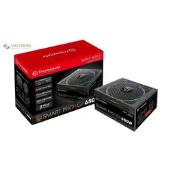 منبع تغذیه کامپیوتر ترمالتیک مدل Smart Pro RGB 650W Bronze Thermaltake Smart Pro RGB 650W Bronze Computer Power Supply