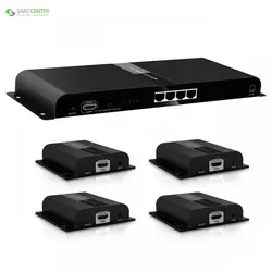توسعه دهنده تکرارکننده 1به4 HDMI لنکنگLKV314-HDbitTLKV314-HDbitT 1X4 HDMI Extender Splitter