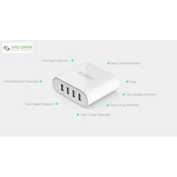 شارژر رومیزی اوریکو مدل DCH-4U-V1 Orico DCH-4U-V1 Desktop Charger