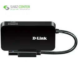هاب USB3.0 چهار پورت دی-لینک مدل DUB-1341D-Link DUB-1341 4-Port USB 3.0 Hub