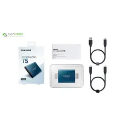 حافظه SSD اکسترنال سامسونگ مدل T5 ظرفیت 500GBSamsung T5 External SSD Drive - 500GB