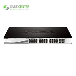 سوییچ 28 پورت گیگابیتی دی-لینک مدل DGS-1210-28 D-Link DGS-1210-28 28-Port Gigabit WebSmart Switch with 24 UTP and 4 SFP Ports