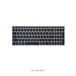 کیبورد لپ تاپ لنوو IdeaPad G50-70 مشکی-با بک لایت-با فریم نقره ایLenovo-Ideapad-Z510-Keyboard