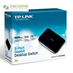 سوییچ 5 پورت گیگابیت و دسکتاپ تی پی-لینک مدل New Design TL-SG1005D TP-LINK New Design TL-SG1005D 5-Port Gigabit Desktop Switch