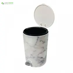 ست سطل زباله و فرچه لیمون مدل ماربل