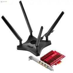کارت شبکه بیسیم ایسوس PCE-AC88-4×4ASUS PCE-AC88 4x4 Network Adapter