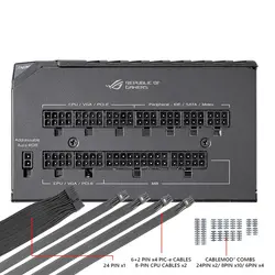 پاور ایسوس 1200 وات ROG THOR 1200PGreen GP1050B-OC Plus Modular Computer Power Supply