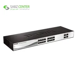سوییچ 20 پورت و گیگابیتی دی-لینک مدل DGS-1210-20 D-Link DGS-1210-20 20-Port Gigabit WebSmart Switch with 16 UTP and 4 SFP Ports