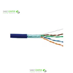 دی لینک کابل شبکه CAT5E دارای فویل با روکش پی وی سی NCB-5ESBLUR-305D-Link NCB-5ESBLUR-305 CAT5E STP 24AWG Solid 305M