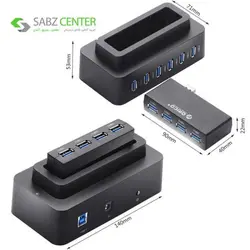 هاب USB3.0 ده پورت اوریکو مدل H10D6-U3 Orico H10D6-U3 10 Port USB 3.0 Hub