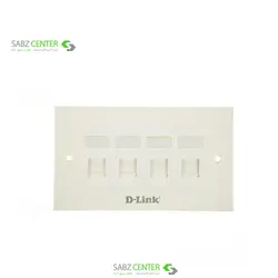 فیس پلیت چهار پورت دی-لینک مدل NFP-0WHI41D-Link NFP-0WHI41 Quad Port Face Plate