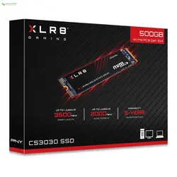 اس اس دی اینترنال پی ان وای CS3030 M.2 NVMe SSD Gen3x4 500GBPNY CS3030 M.2 NVMe SSD Gen3x4 Internal SSD Drive - 500GB