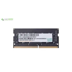 رم لپ تاپ DDR4 تک کاناله 2400 مگاهرتز اپیسر 4GBApacer DDR4 2400MHz Single Channel Laptop RAM 4GB