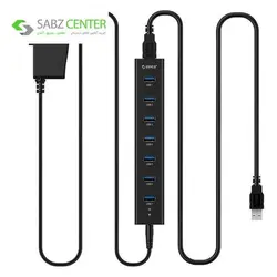 هاب USB 3.0 هفت پورت اوریکو مدل H7013-U3 Orico H7013-U3 7-Port USB 3.0 Hub